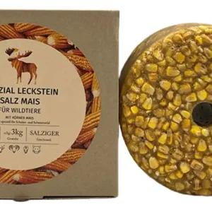 Wildlutscher Spezial Leckstein 3 kg Salz Mais Expressversand